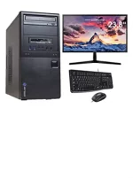 Ankermann Desktop PC V1 Complete Set | 24 Inch Monitor, Keyboard, Mouse | Intel i3 6100 2 x 3.7 GHz | Intel HD Graphics | 8GB RAM | 480GB SSD | 500GB HDD Hard Drive | Windows 11 | LibreOffice