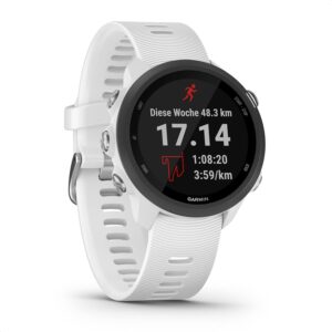 Garmin Forerunner 245 – GPS-Laufuhr mit individuellen Trainingsplänen, speziellen Lauffunktionen und detaillierter Trainingsanalyse. 1,2“ (3 cm) Farbdisplay, Akkulaufzeit bis zu 7 Tage, wasserdicht