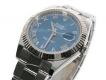 Rolex Datejust II 41 Stahl / White gold • Blue Roman Oyster • Ref. 126334 • Neu • - Image 3