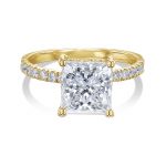 Diamond Ring VS1 F 2.35 Carat Lab Created 14k White Gold Certified Eye Clean - Image 3