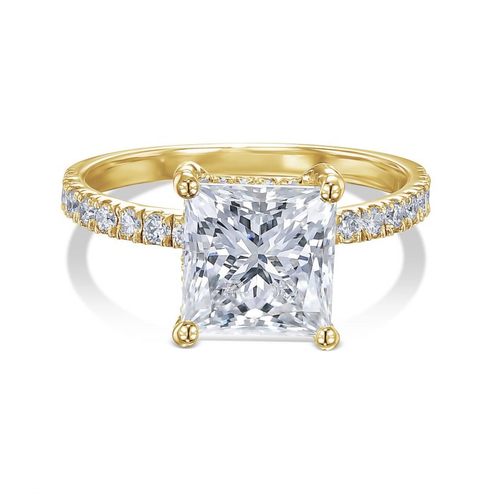 Diamond Ring VS1 F 2.35 Carat Lab Created 14k White Gold Certified Eye Clean - Image 3