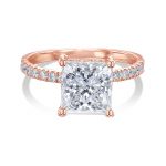 Diamond Ring VS1 F 2.35 Carat Lab Created 14k White Gold Certified Eye Clean - Image 4