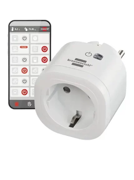 Brennenstuhl Super Solid Power Strip, 1294850 [Energy Class A+] (smart Wi-Fi outlet compatible with Alexa and Google Assistant, no hub required, smart socket with timer switch, free app), 1294860 [Energy Class A+]