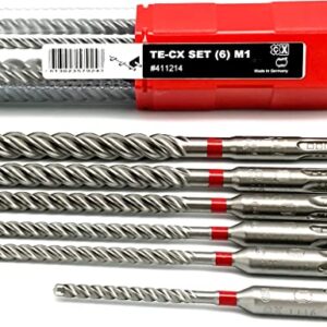 HILTI Original TE-CX Set (6) M1 Drill Bit Set SDS Plus 5-12 mm Drill Bit for Concrete, Pack of 6