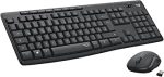 Logitech MK295 Wireless Keyboard Mouse Set with Silent Touch Technology, Shortcut Buttons, Optical Guide, Nano USB Receiver, Delay Free Wireless Connection, QWERTZ Layout -Black - Image 2