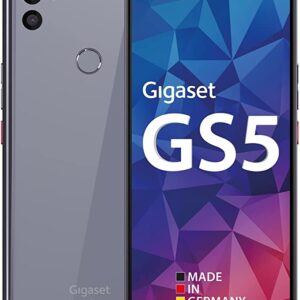 Gigaset GS5 Smartphone – Made in Germany – 48MP Camera System – Long-lasting 4500 mAh Replacement Battery – Tempered Glass Back – Wireless Charging – 4GB RAM + 128GB Memory – Android 11 – Light Purple