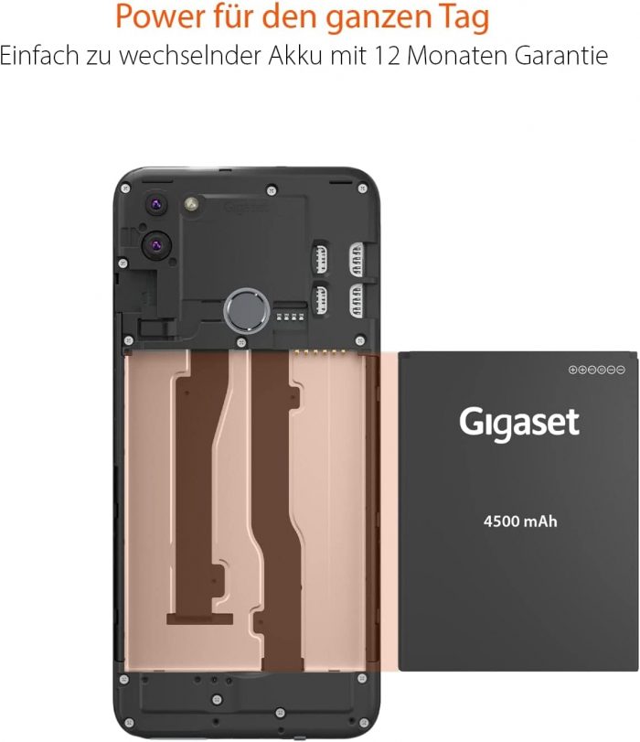 Gigaset GS5 Smartphone - Made in Germany - 48MP Camera System - Long-lasting 4500 mAh Replacement Battery - Tempered Glass Back - Wireless Charging - 4GB RAM + 128GB Memory - Android 11 - Light Purple - Image 2