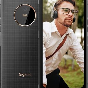 Gigaset GX6 Outdoor Smartphone 5G – Military Standard – Dust & Waterproof IP68 – 6.6 Inch FHD+ Display with Corning Gorilla Glass – 128GB + 6GB RAM – 50MP Camera – Fast Charge – Android 12, Titanium Black