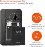 Gigaset GX6 Outdoor Smartphone 5G - Military Standard - Dust & Waterproof IP68 - 6.6 Inch FHD+ Display with Corning Gorilla Glass - 128GB + 6GB RAM - 50MP Camera - Fast Charge - Android 12, Titanium Black - Image 3