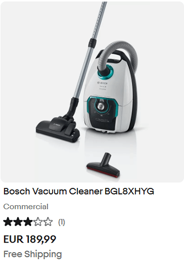 bosch vacuum cleaner