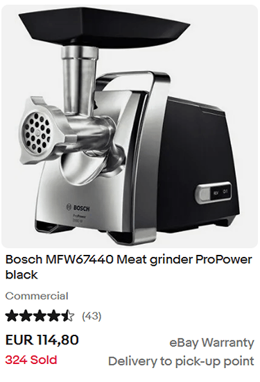 bosch meat grinder