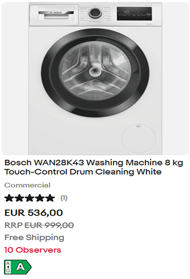 Bosch washing machine