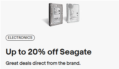 Seagate off eBay Outlet in USA