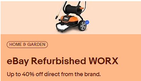 ebay refurbished WORX eBay Outlet in USA