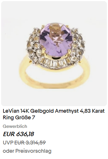 Le Vian gold ring