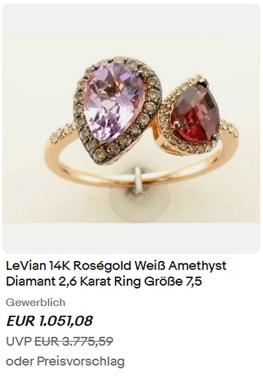 Le Vian gold ring