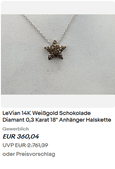 Le Vian gold halskette