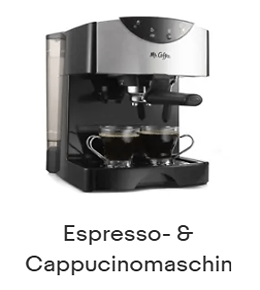 espresso und cappucinomaschin