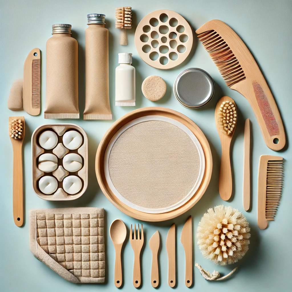 sustainable-products-arranged-neatly-on-a-light-blue-background.-Include-a-bamboo-toothbrush-toothpaste-tablets