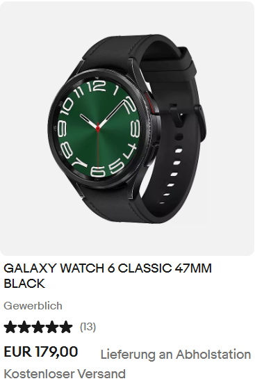 GALAXY WATCH 6 CLASSIC 47MM BLACK