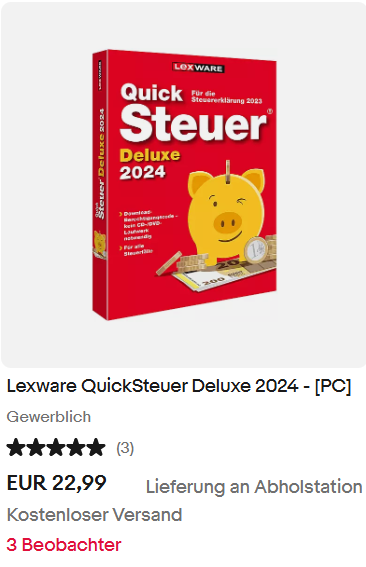 Lexware QuickSteuer Deluxe 2024 - [PC]