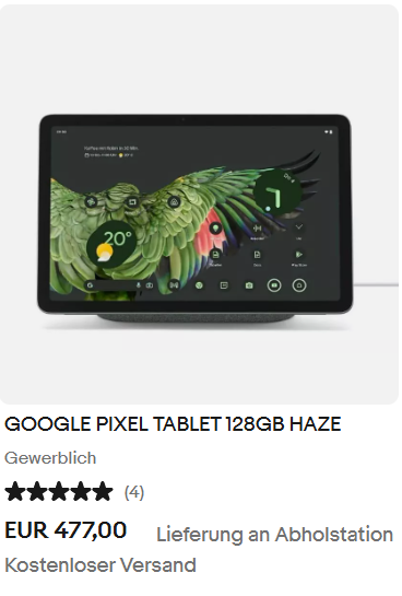 GOOGLE PIXEL TABLET 128GB HAZE