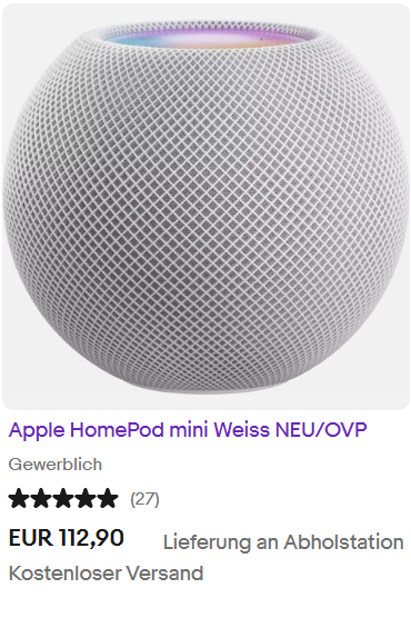 Apple HomePod mini Weiss NEU/OVP