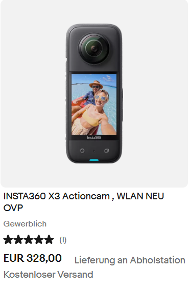 INSTA360 X3 Actioncam , WLAN NEU OVP