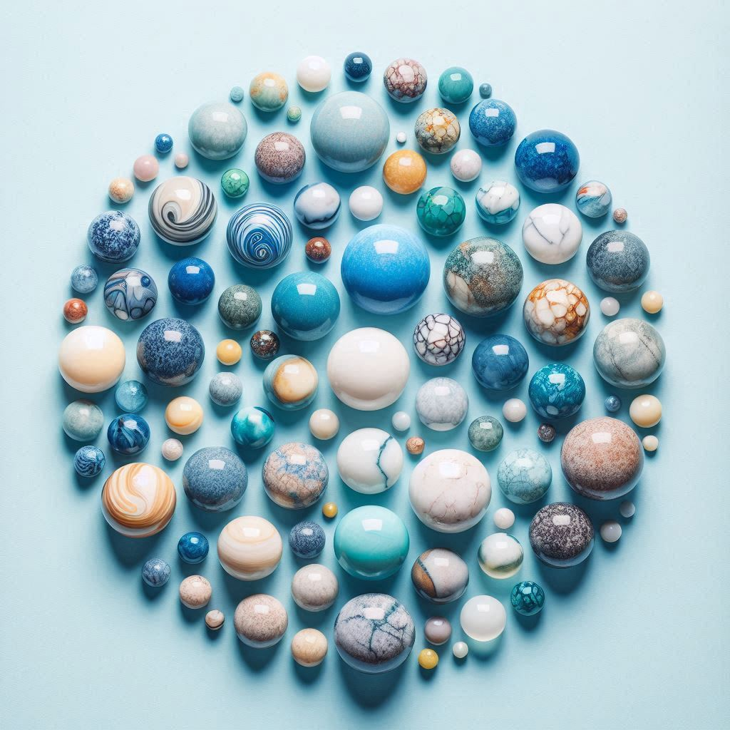 circular-picture-of-many-kinds-of-marbles-with-a-light-blue-background