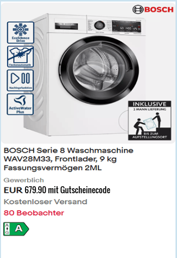 bosch washing machine